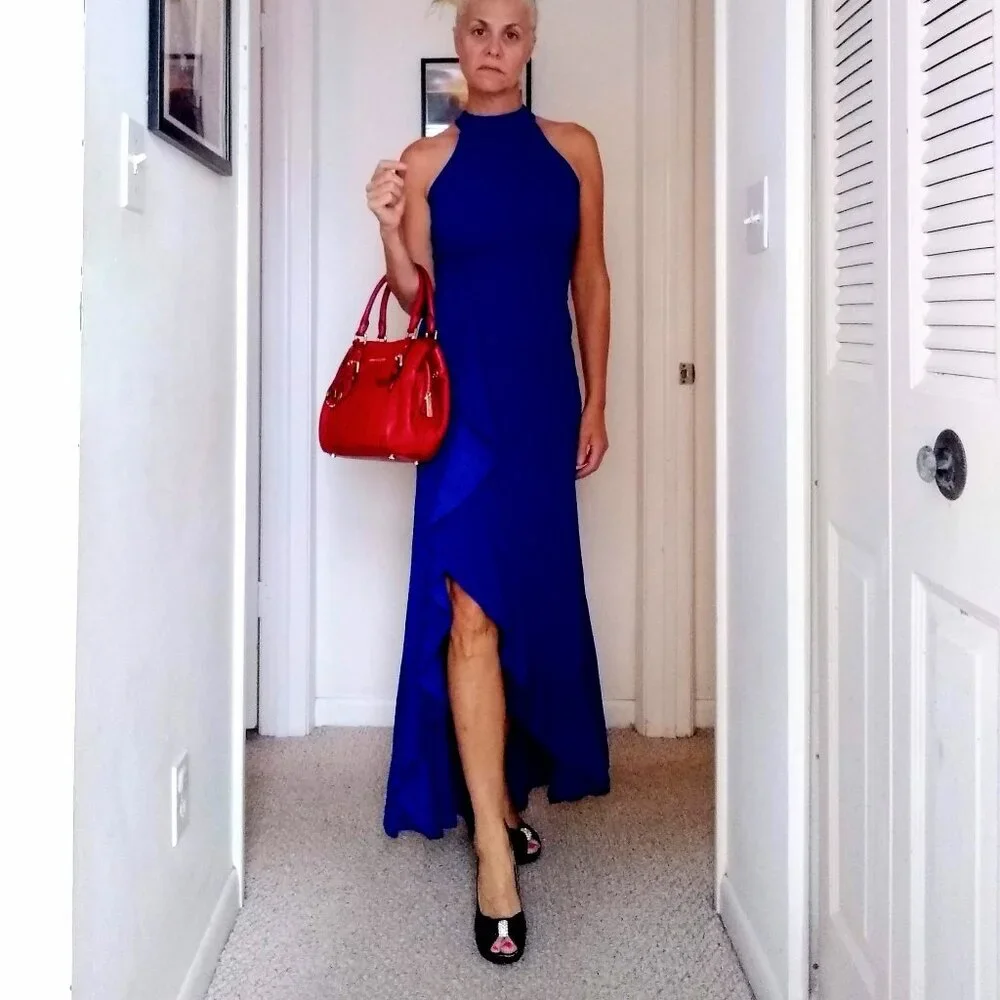 🎉HP🎉Woosea evening gown cocktail mermaid tail dress NWT - Picture 4 of 5